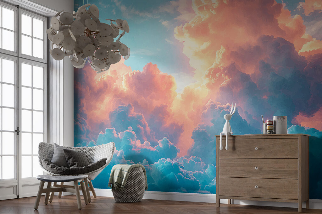 Nuvole dorate sul blu — ambiente 2