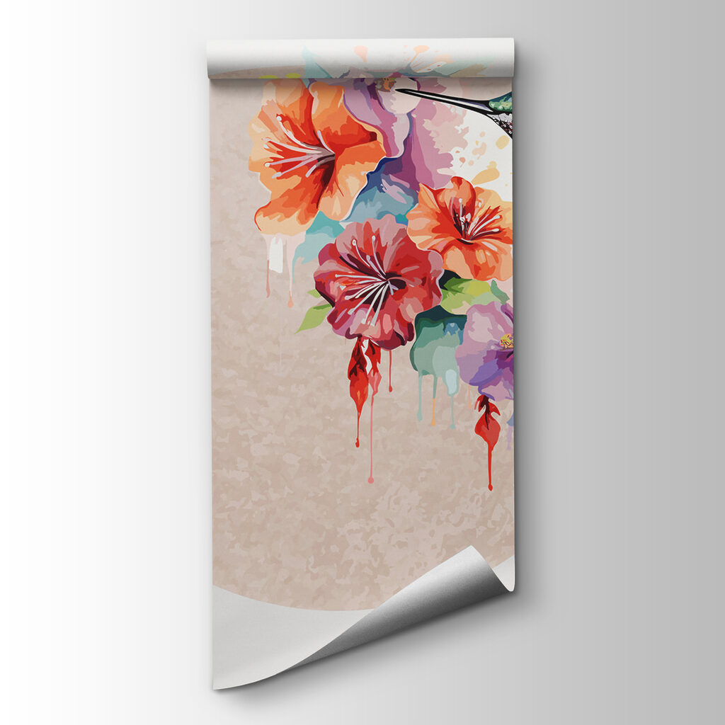 Colibrì e cerchio colorato — vista del prodotto