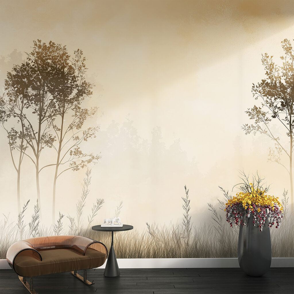 Due alberi sull’erba — ambiente 2