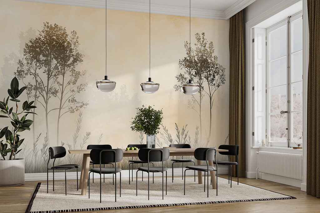 Due alberi sull’erba — ambiente 3