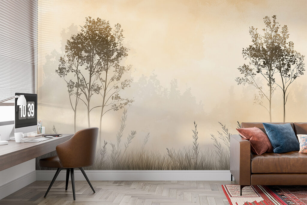 Due alberi sull’erba — ambiente 4