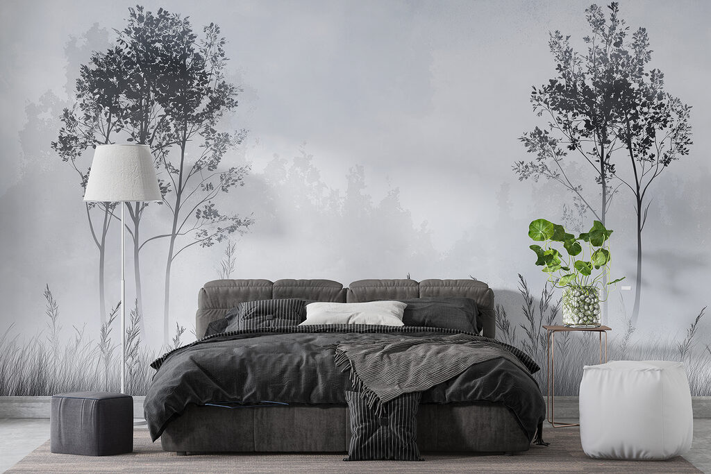 Due alberi sull’erba — ambiente 2
