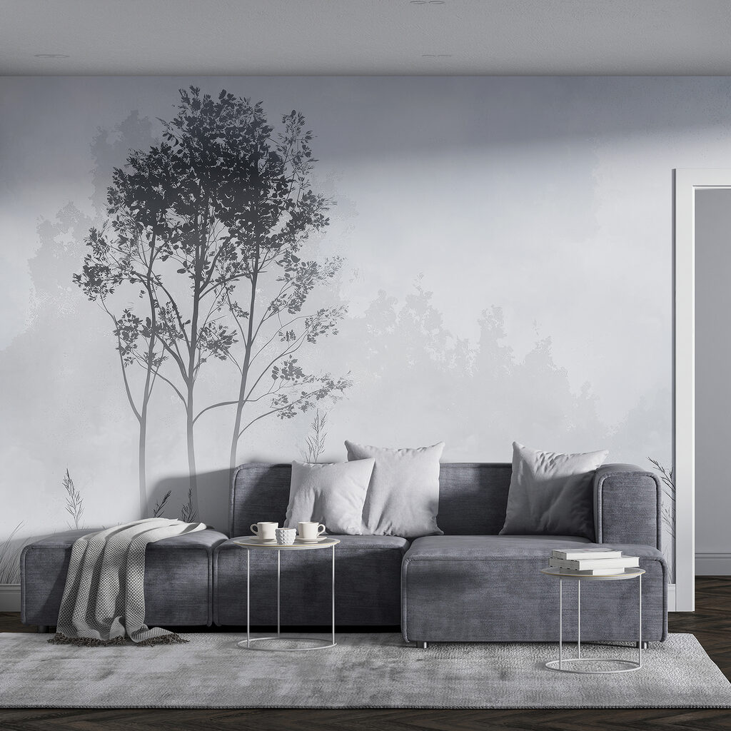 Due alberi sull’erba — ambiente 3