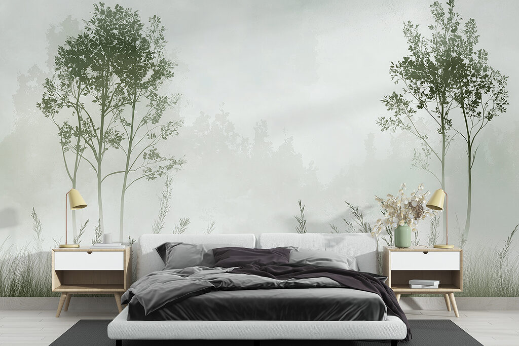 Due alberi sull’erba — ambiente 1