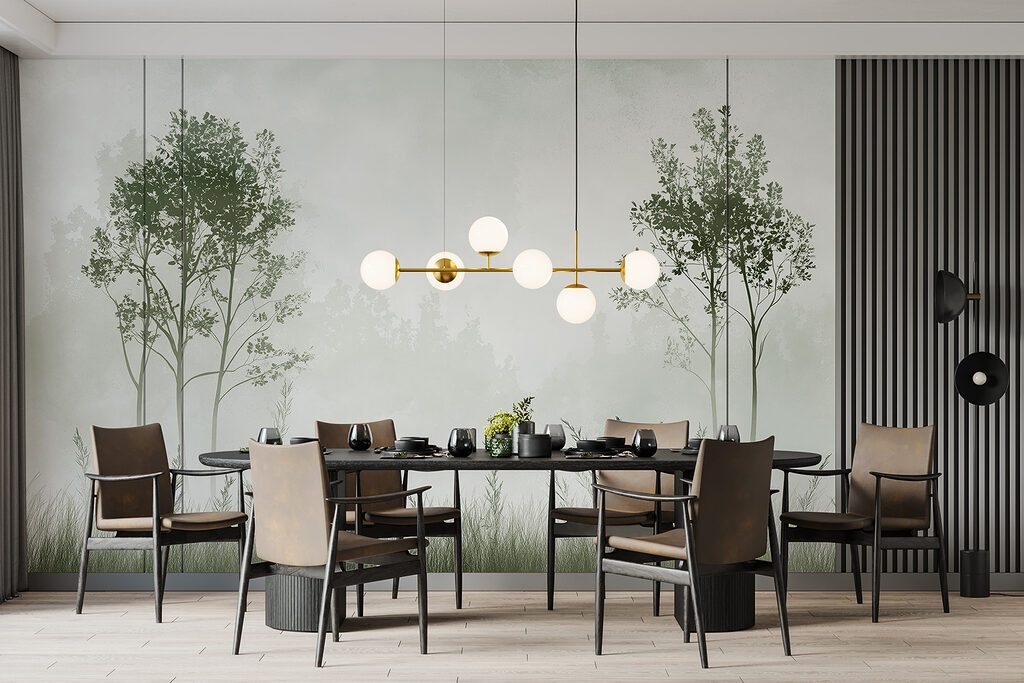 Due alberi sull’erba — ambiente 2