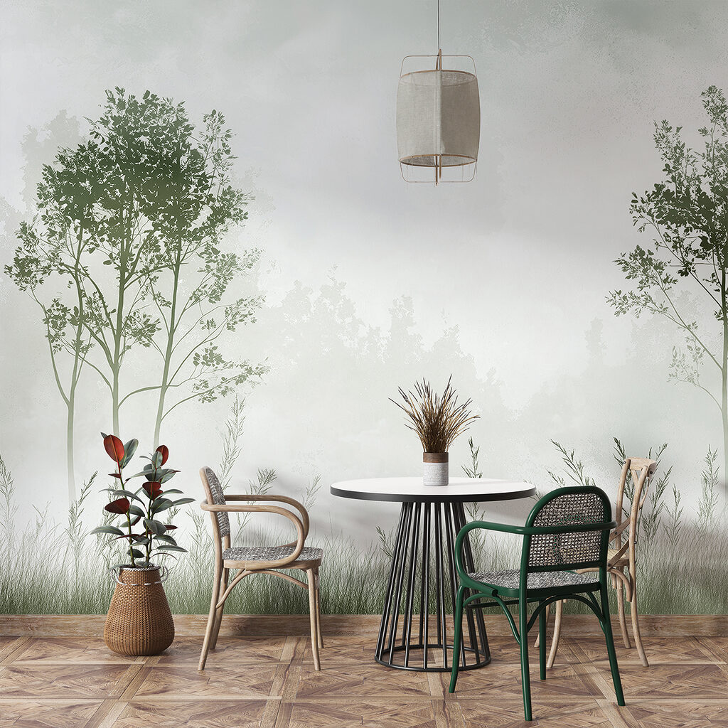 Due alberi sull’erba — ambiente 3