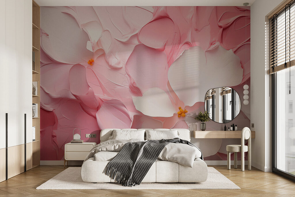 Fiori rosa a pieghe — ambiente 1