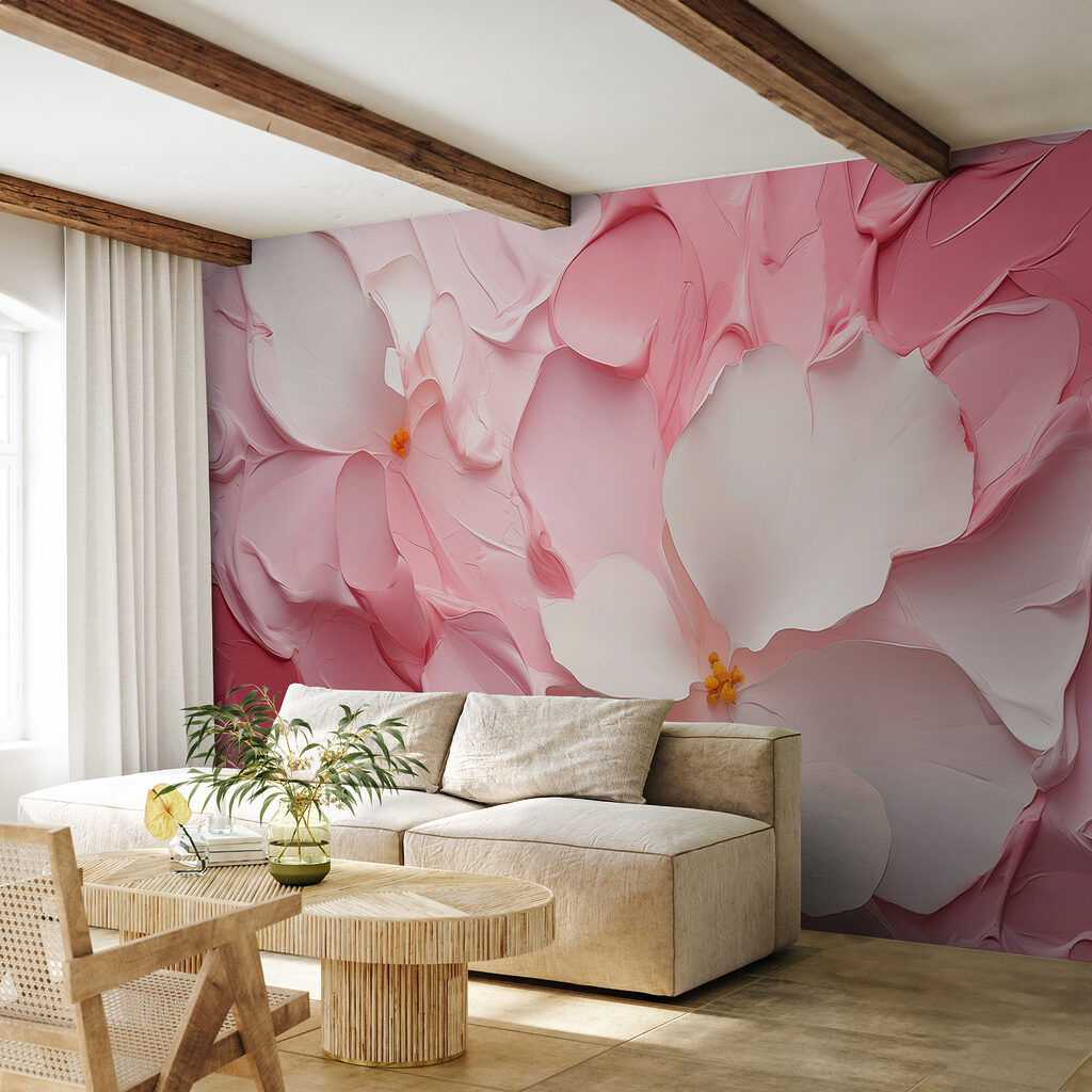 Fiori rosa a pieghe — ambiente 2