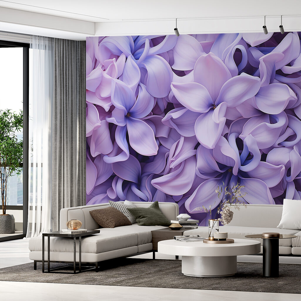 Fiori arricciati lilla — ambiente 2