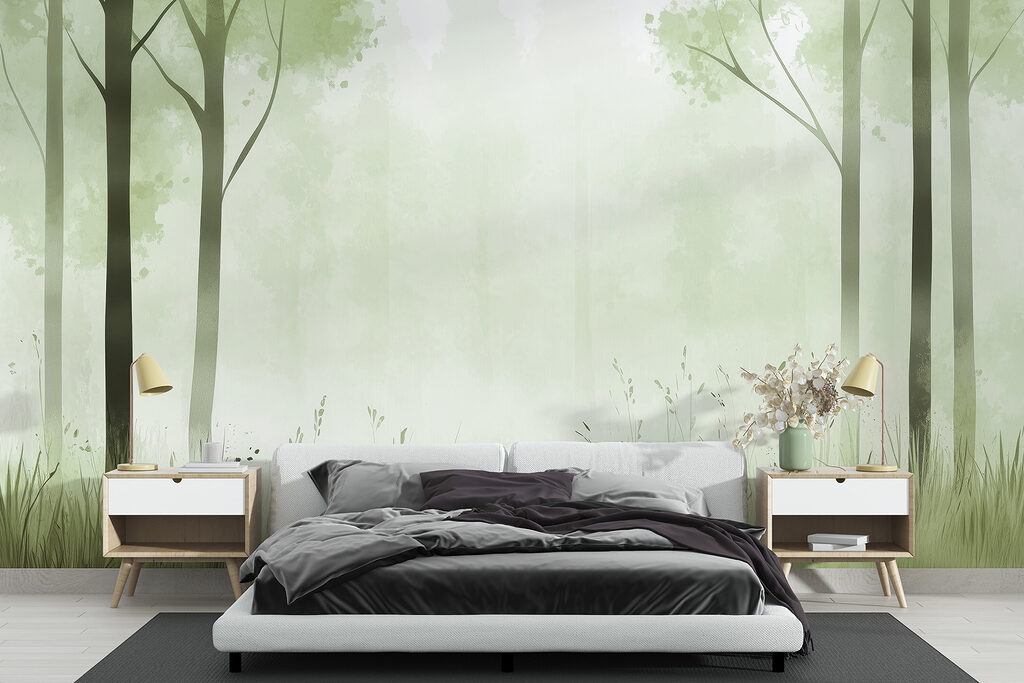 Tronchi alti e nebbia — ambiente 1
