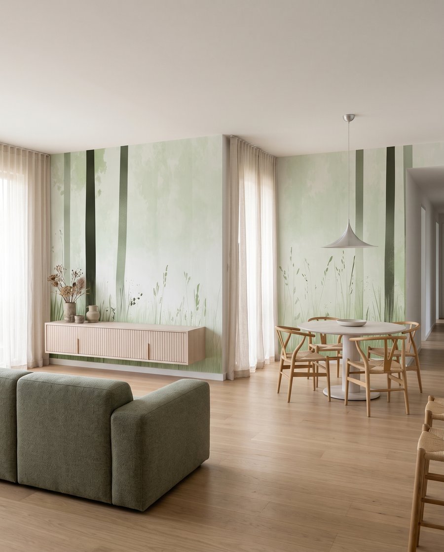 Tronchi alti e nebbia — ambiente 4