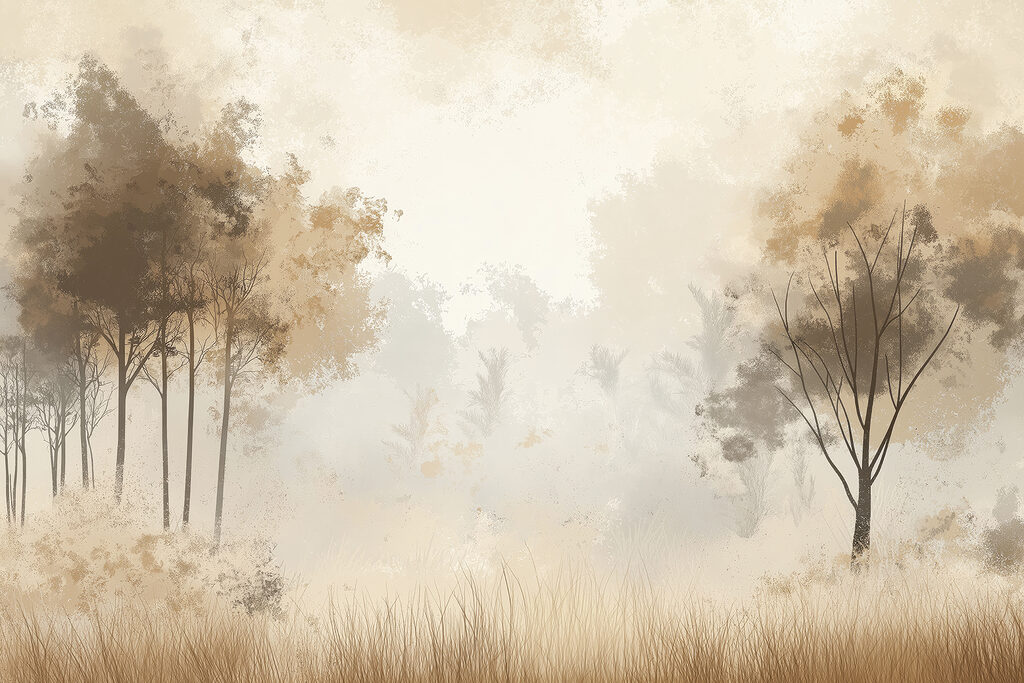 Prato tra gli alberi — design completo