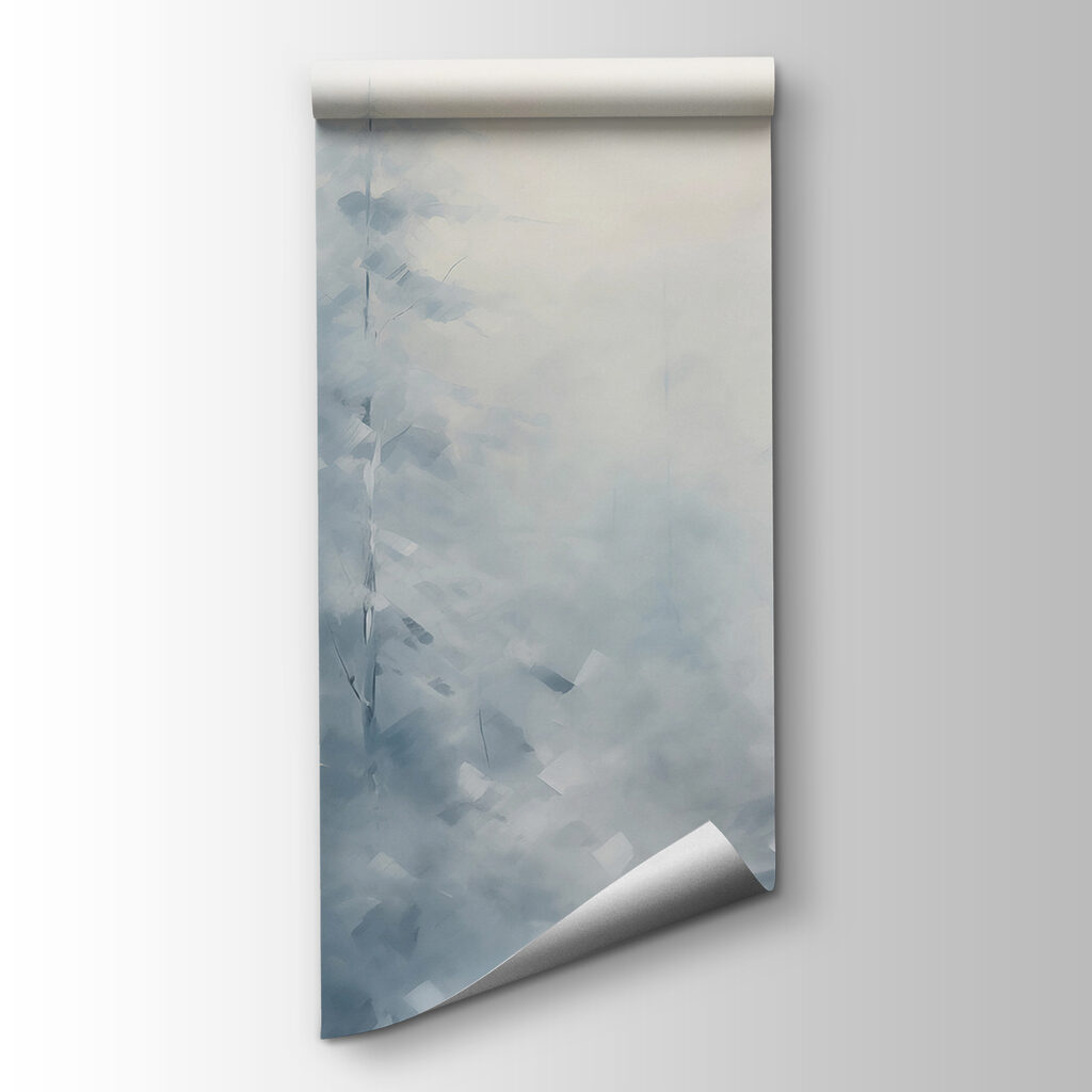 Pini nella nebbia fredda — vista del prodotto
