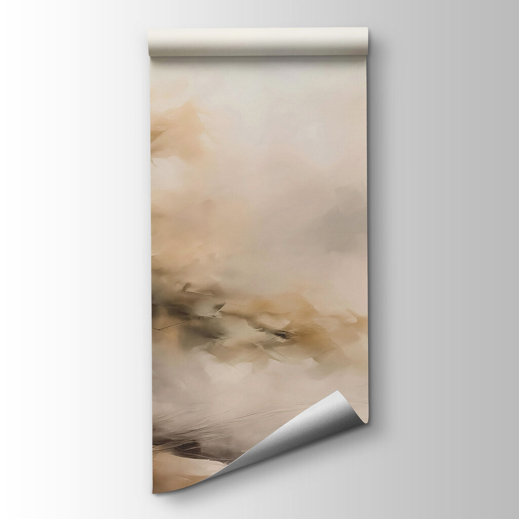 Albero solitario, nebbia calda — vista del prodotto