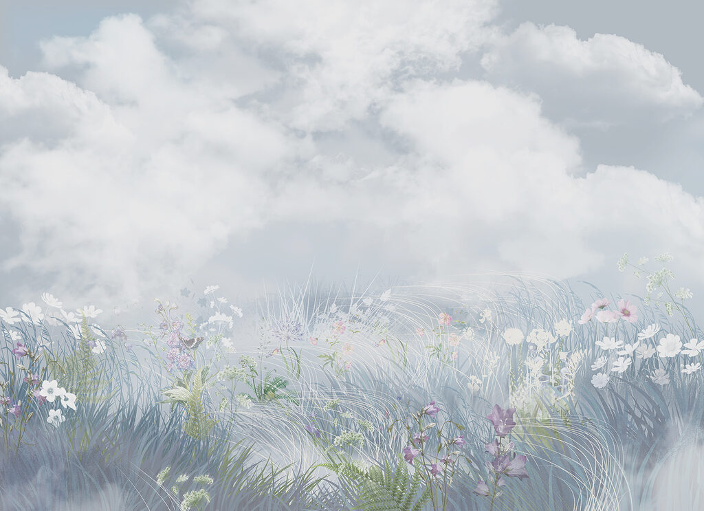 Fiori sotto le nuvole — design completo