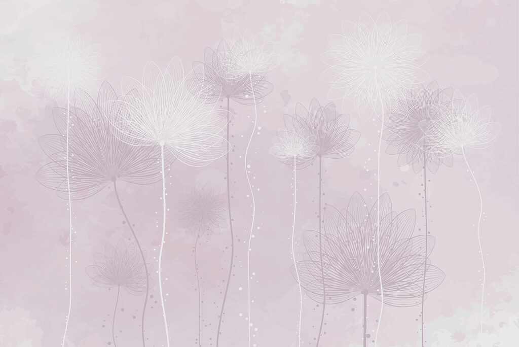 Steli di fiori leggeri — design completo