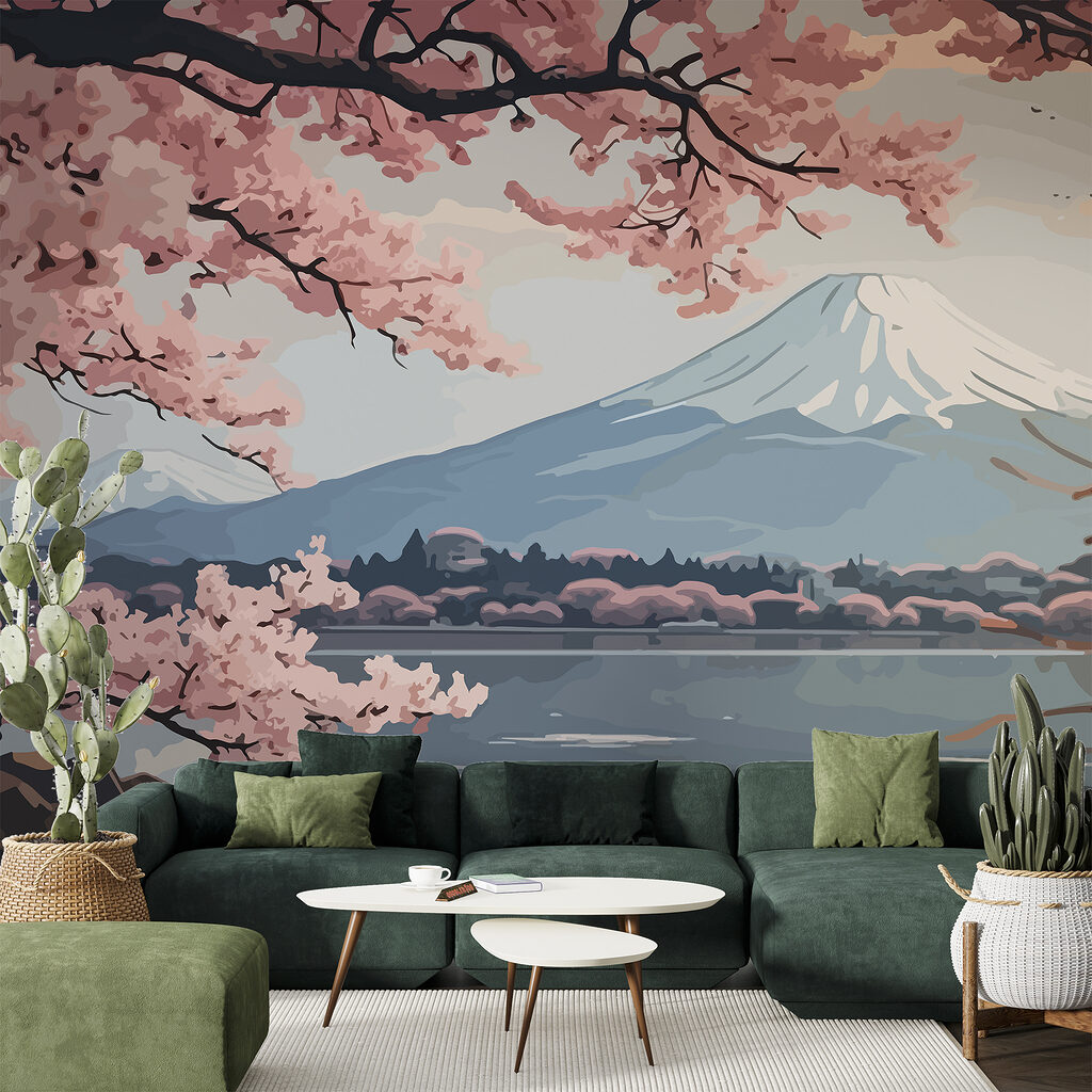 Rami fioriti sul lago — ambiente 2
