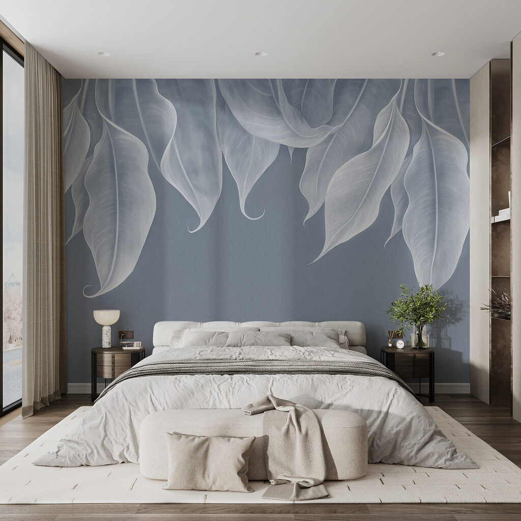 Foglie chiare che ricadono — ambiente 1