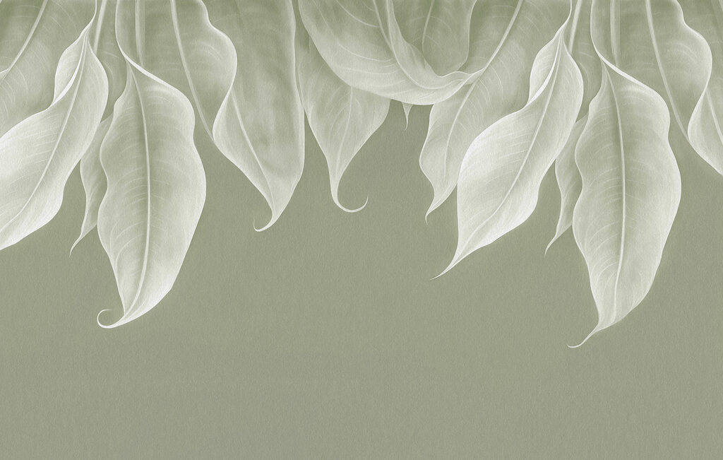 Foglie chiare che ricadono — design completo