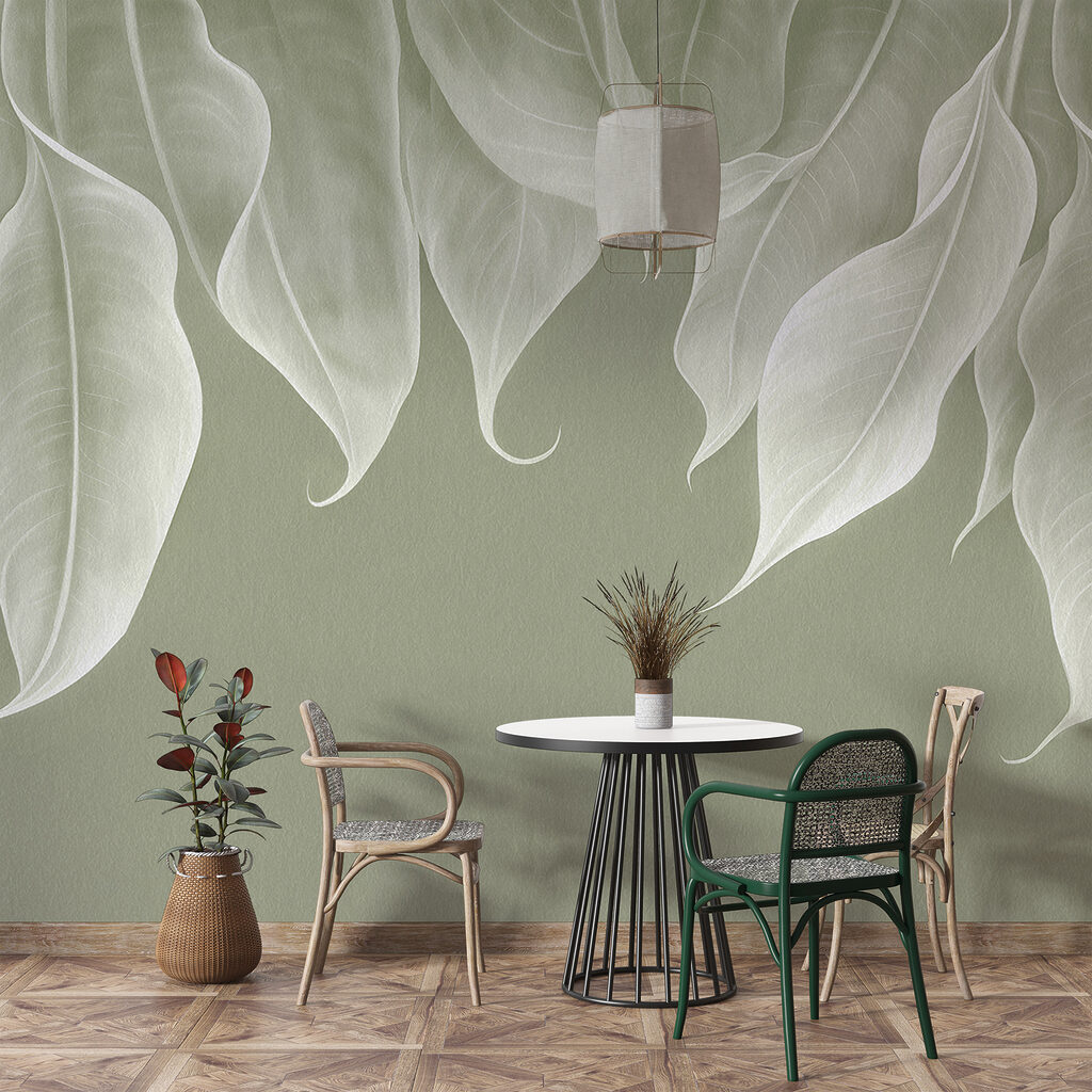Foglie chiare che ricadono — ambiente 4