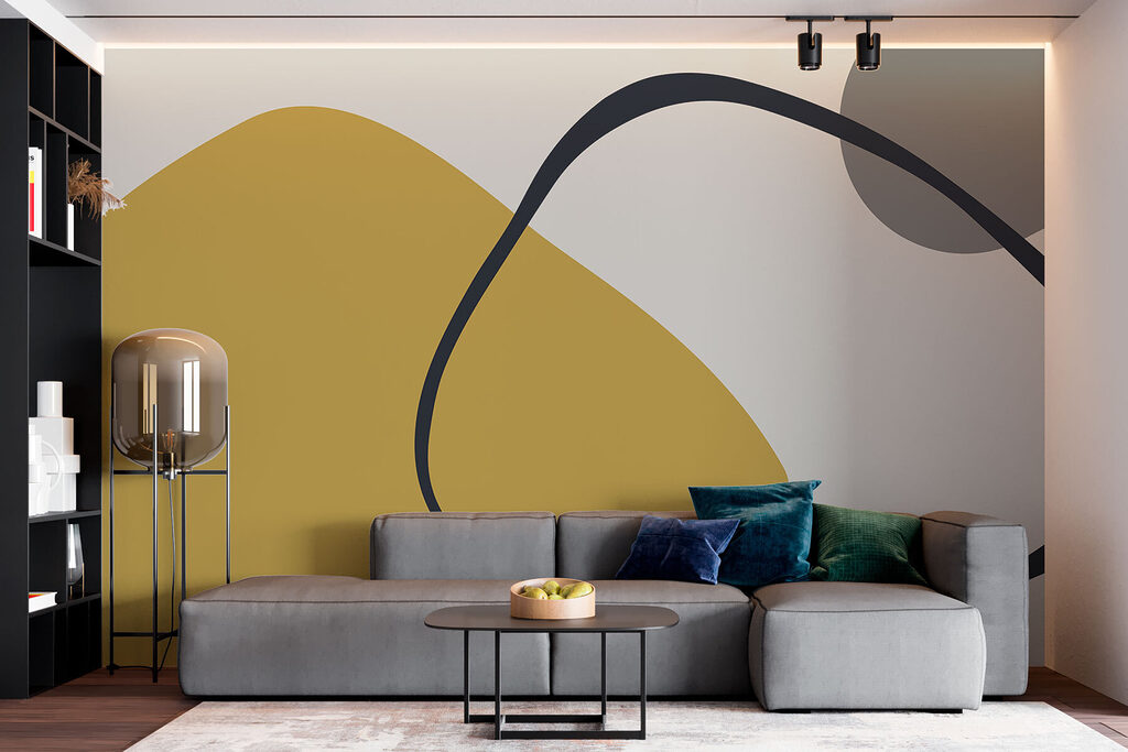 Linea scura su colore — ambiente 3