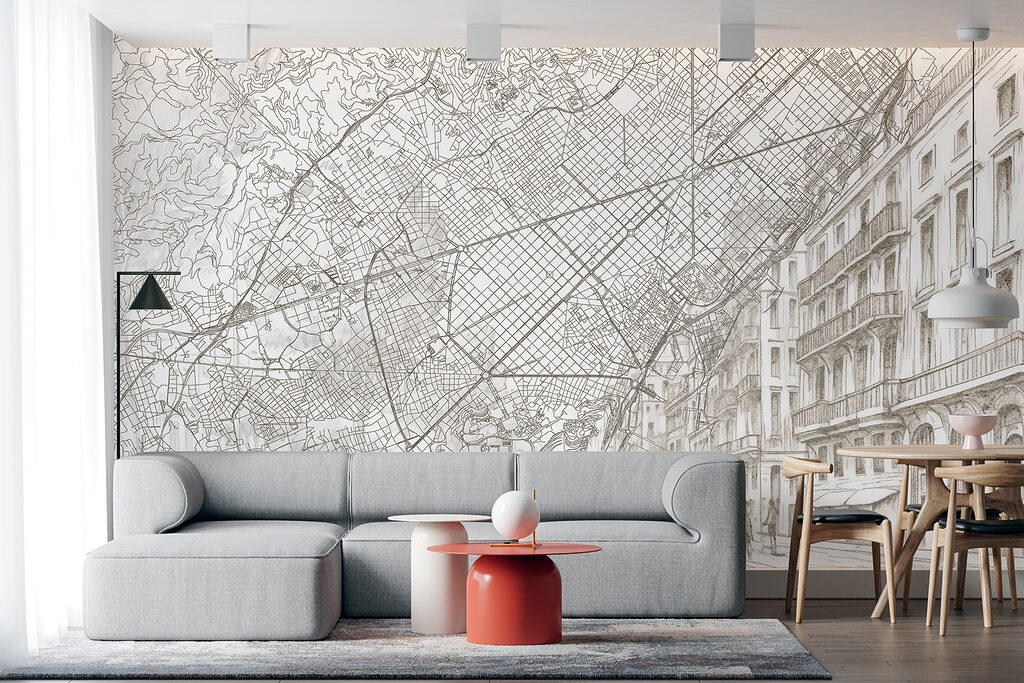 Mappa urbana e facciate — ambiente 3