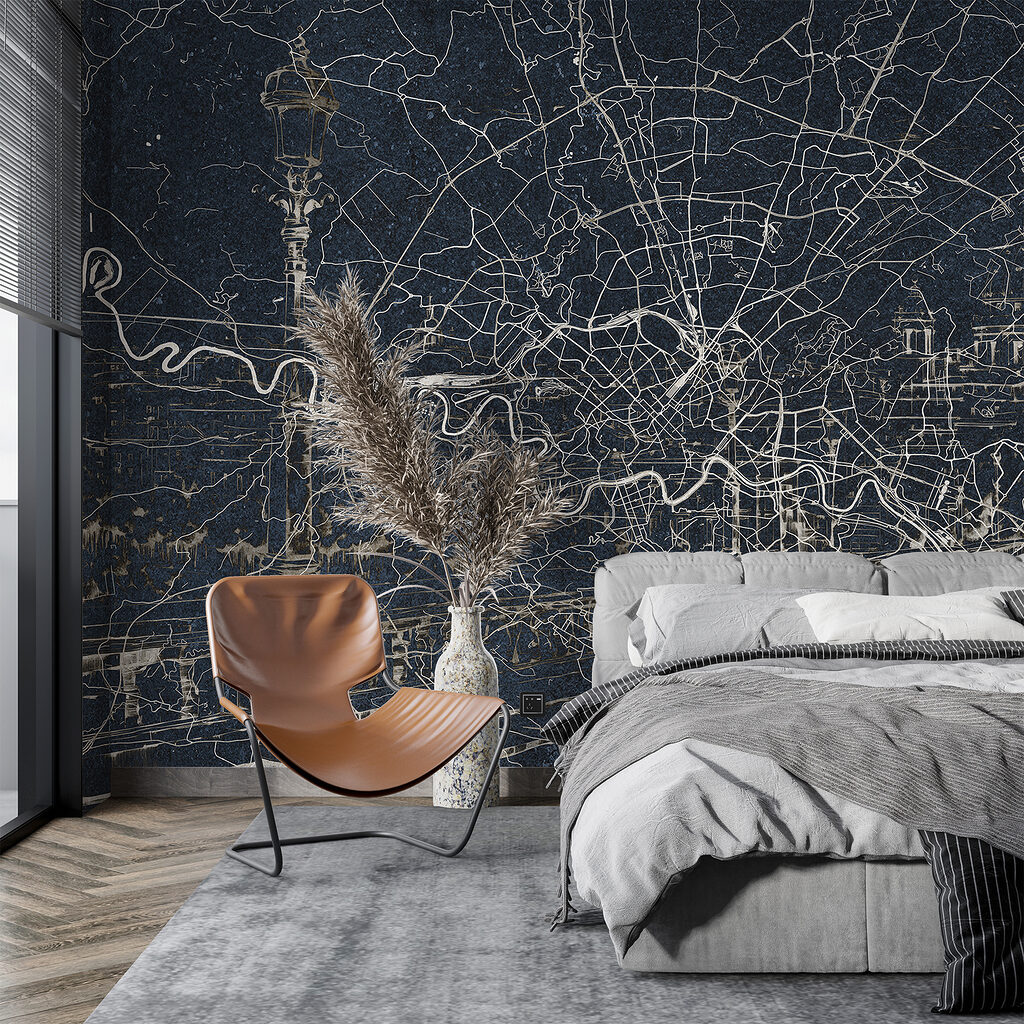 Mappa con il fiume in un ambiente