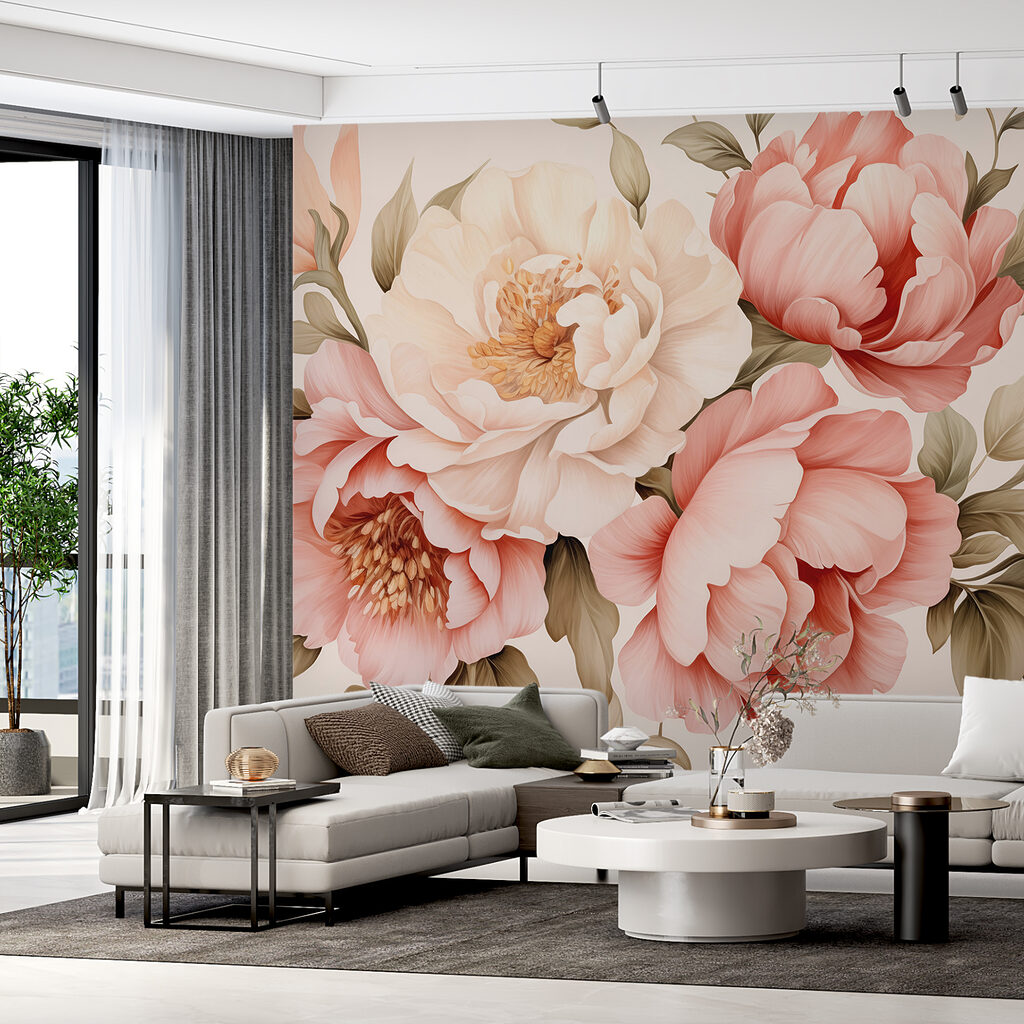 Rose in strati salmone — ambiente 2