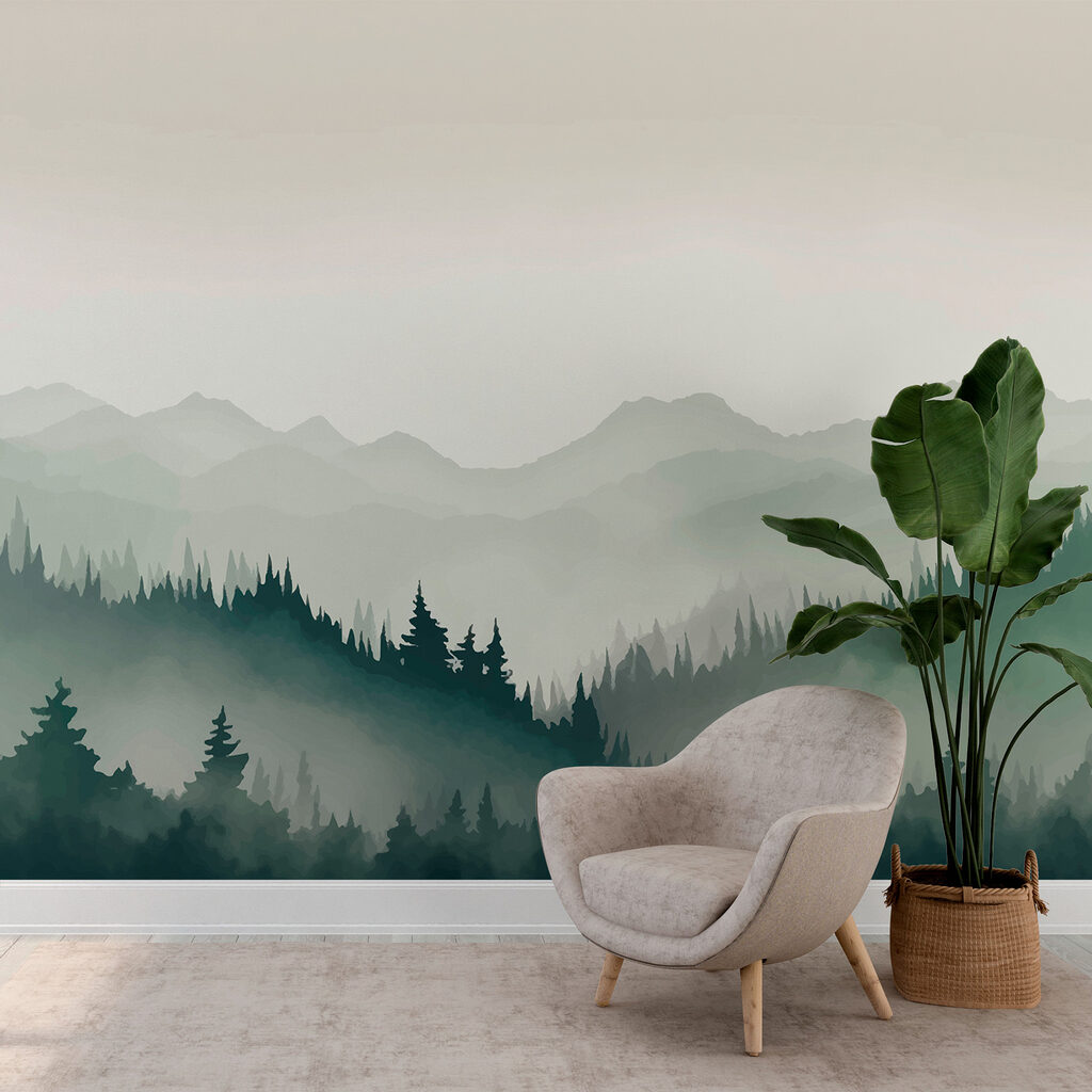 Pinete davanti alle montagne — ambiente 1