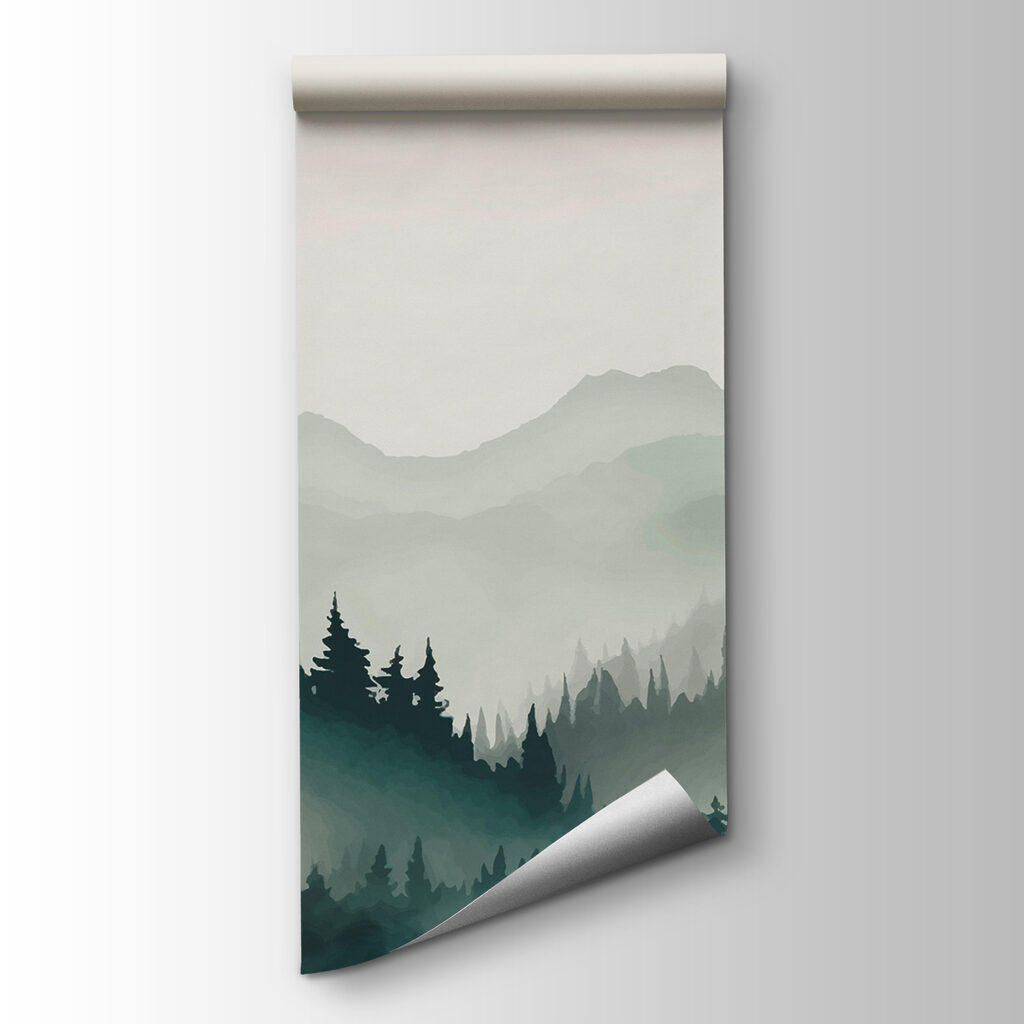Pinete davanti alle montagne — vista del prodotto