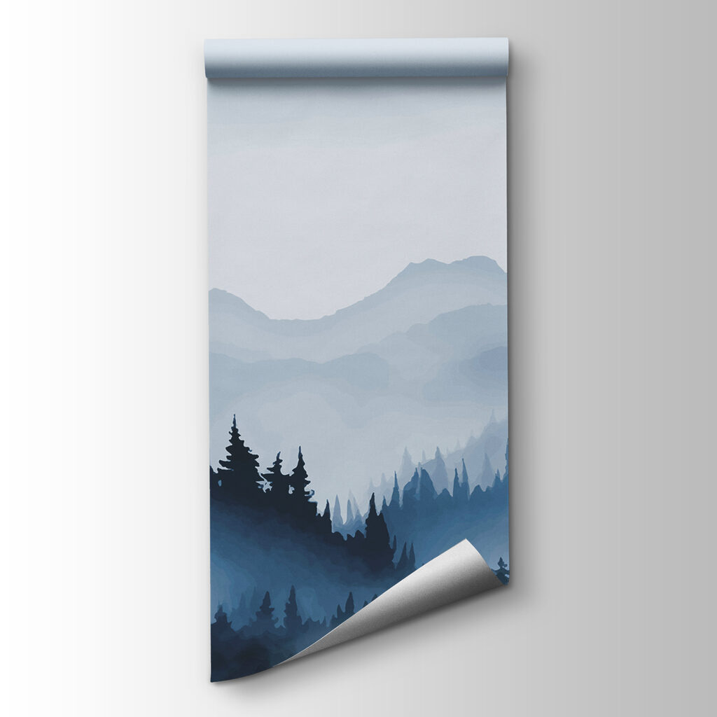 Pinete davanti alle montagne — vista del prodotto