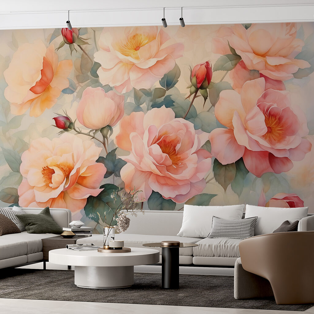 Rose color pesca — ambiente 2