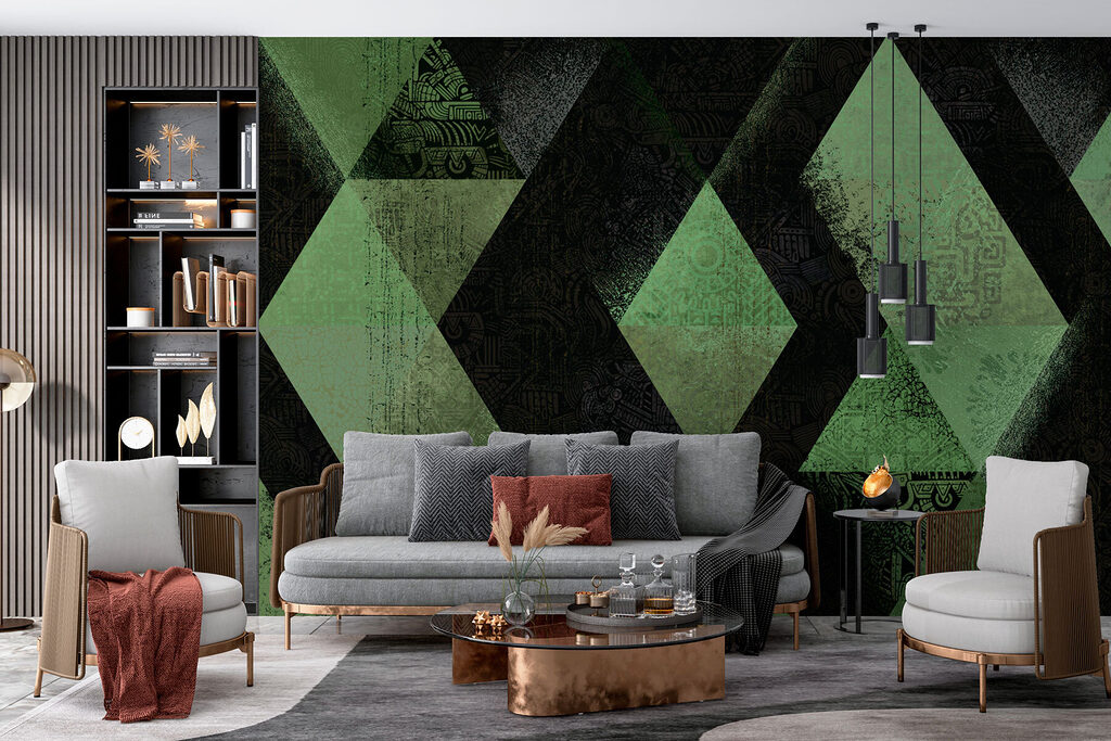 Triangoli geometrici in un ambiente