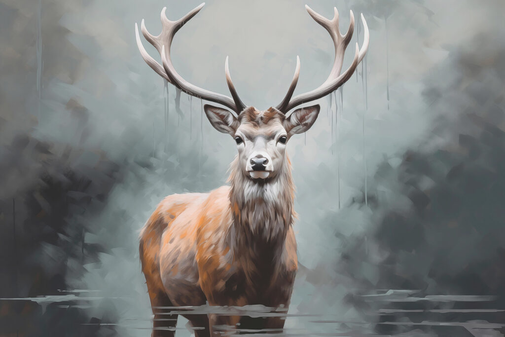 Cervo nella nebbia — design completo