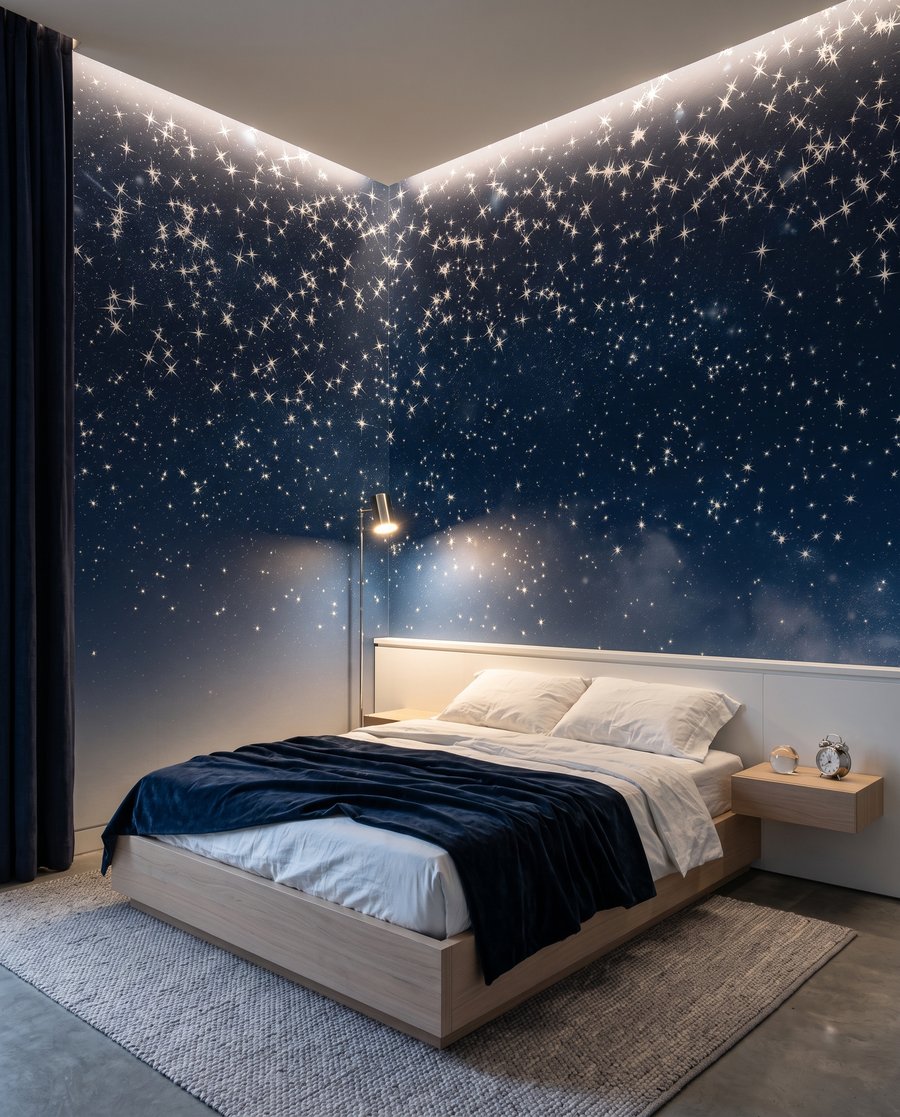 Pioggia di stelle in un ambiente