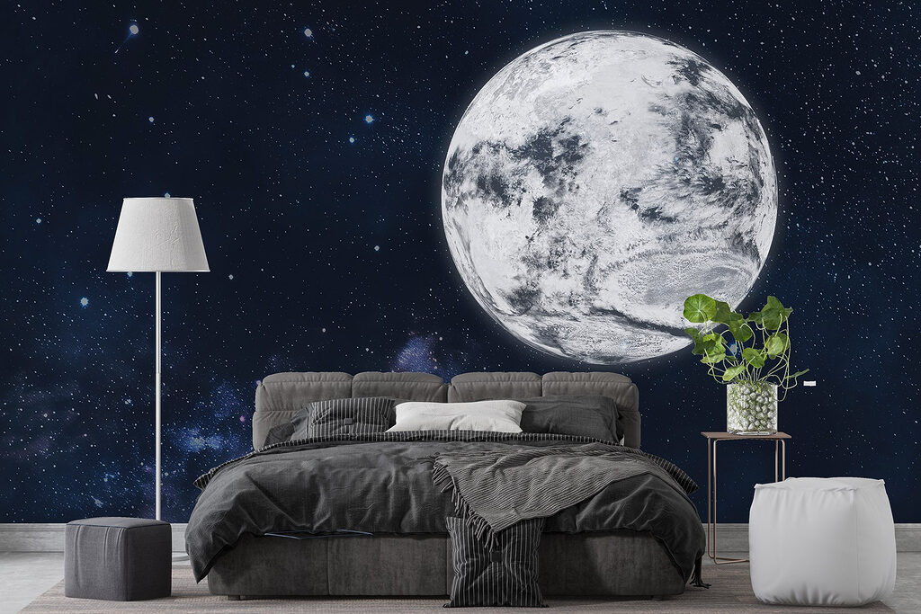 Luna nella notte stellata — ambiente 2