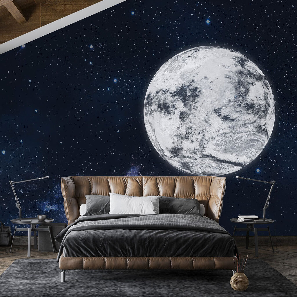 Luna nella notte stellata — ambiente 3