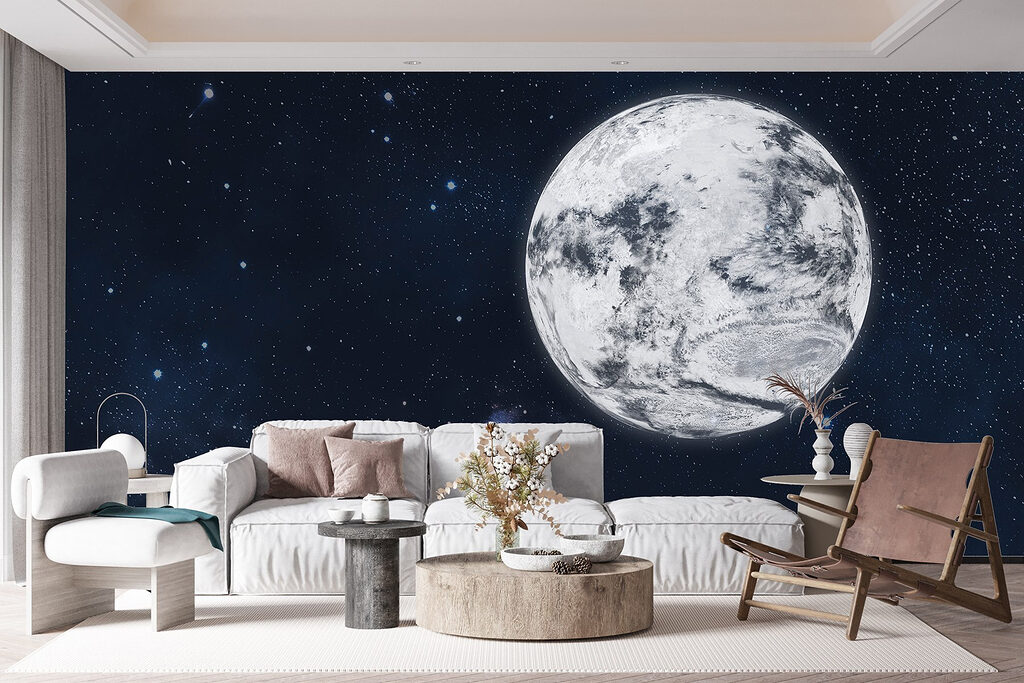 Luna nella notte stellata — ambiente 4