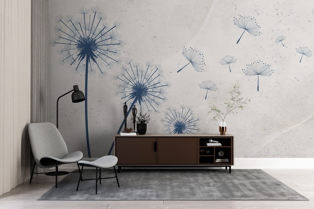 Soffioni in linee blu — ambiente 2