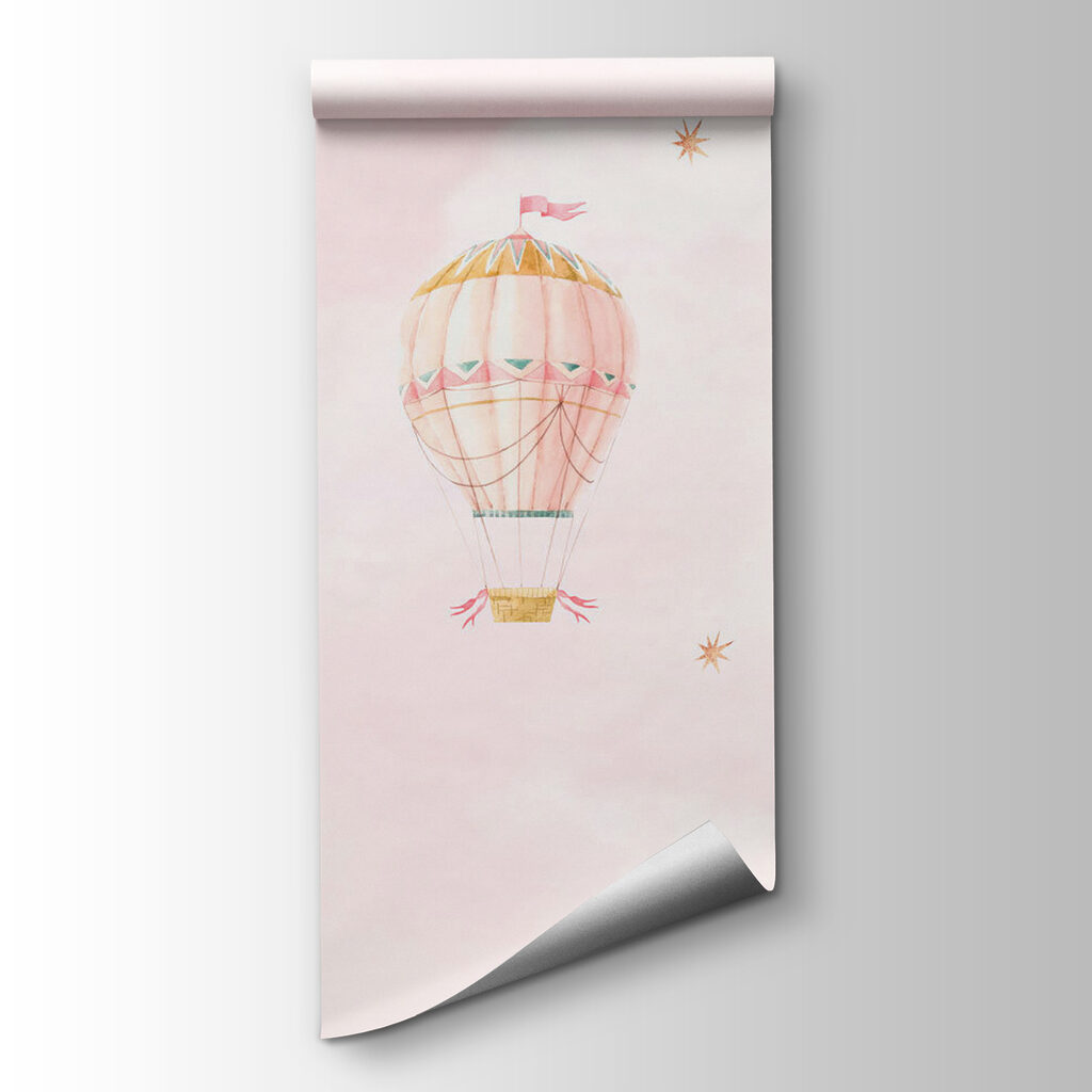 Palloncini pastello su rosa — vista del prodotto