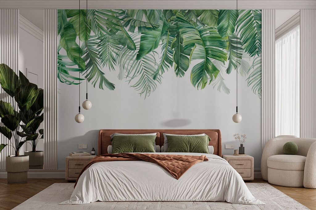 Palme verdi dal bordo — ambiente 1
