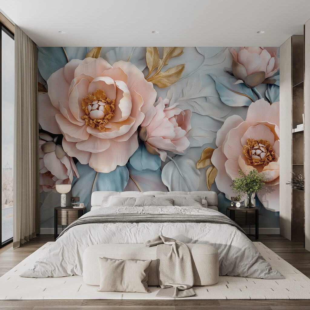 Fiori rosa e azzurri — ambiente 1