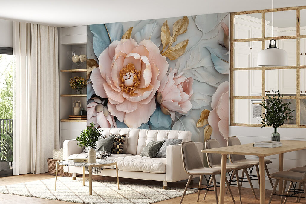 Fiori rosa e azzurri — ambiente 2