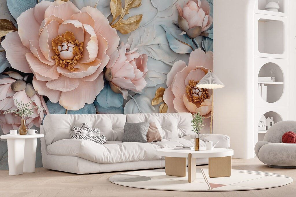 Fiori rosa e azzurri — ambiente 3