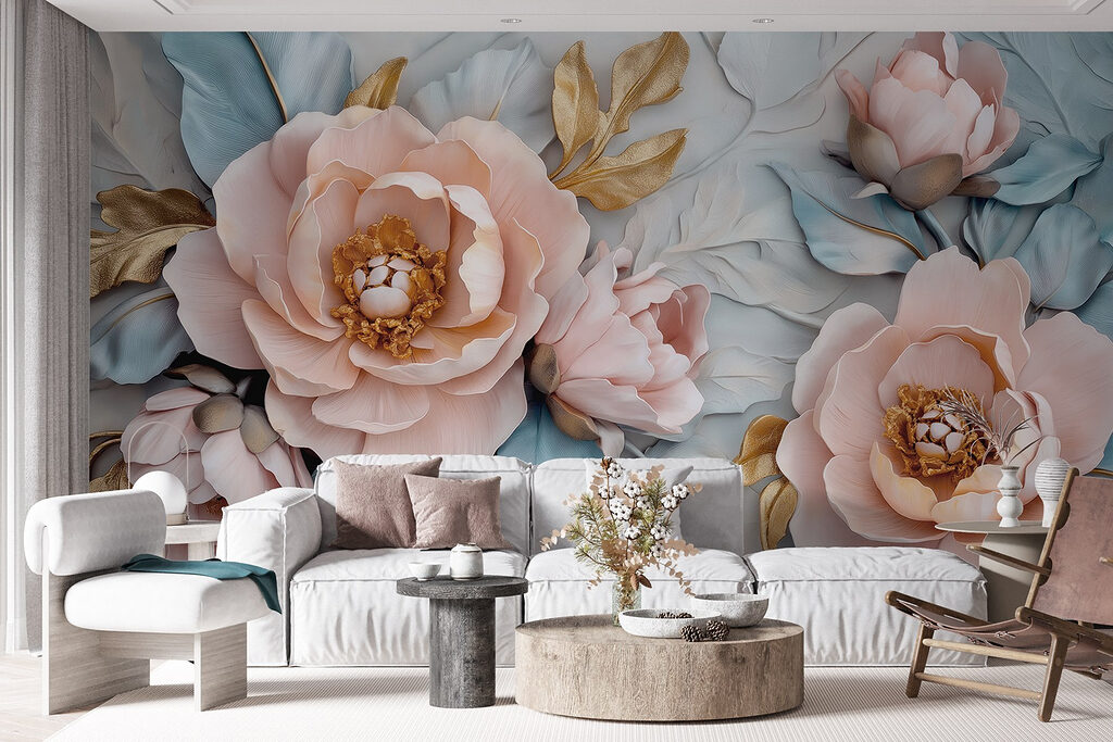 Fiori rosa e azzurri — ambiente 4
