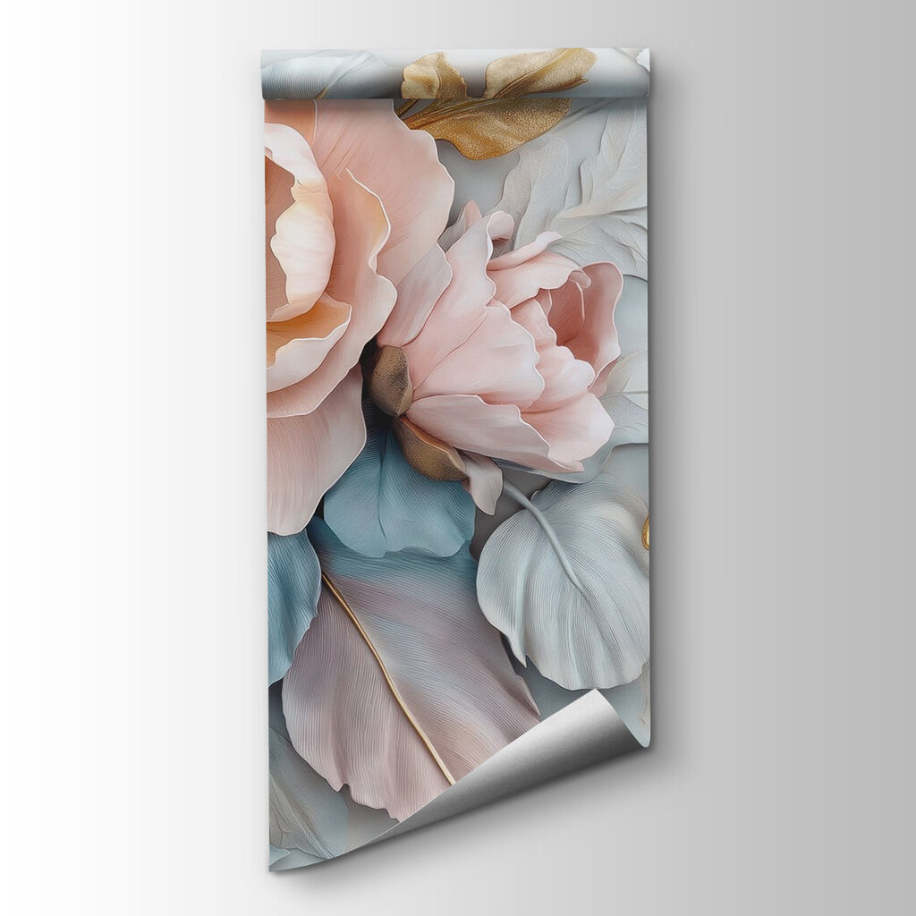 Fiori rosa e azzurri — vista del prodotto