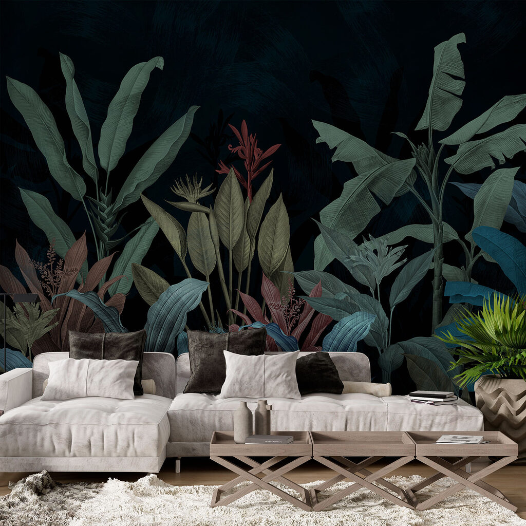 Foglie tropicali su petrolio — ambiente 2