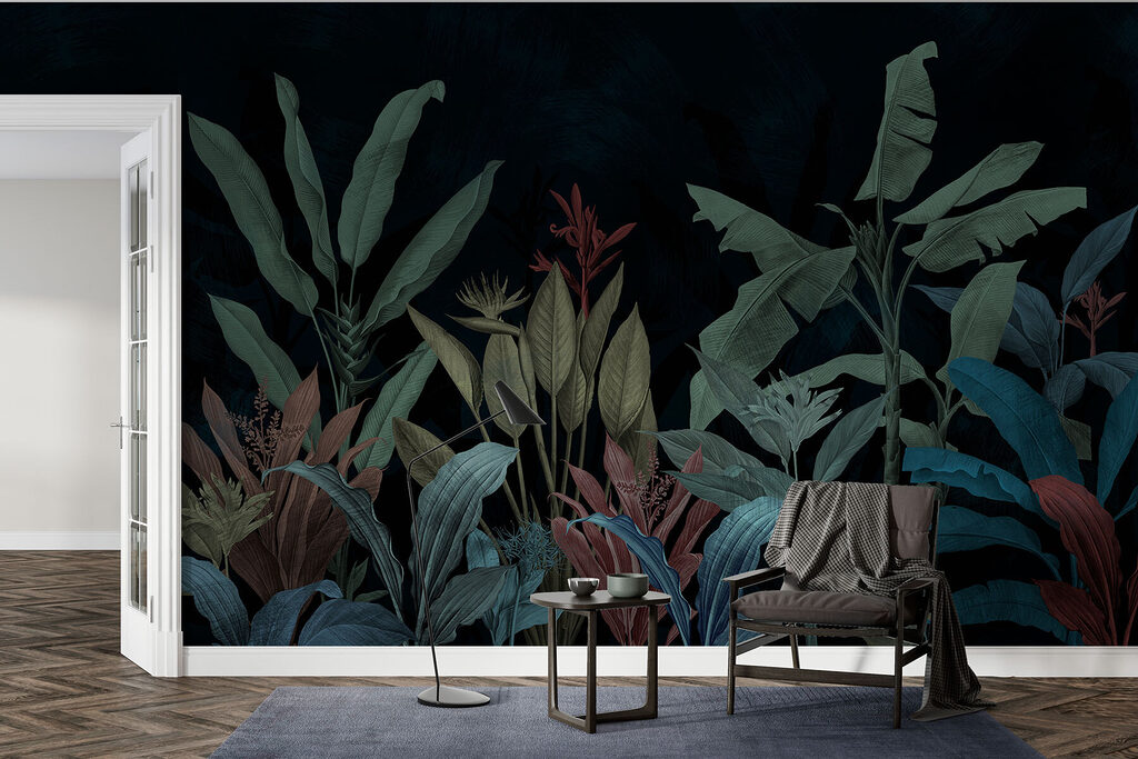 Foglie tropicali su petrolio — ambiente 3