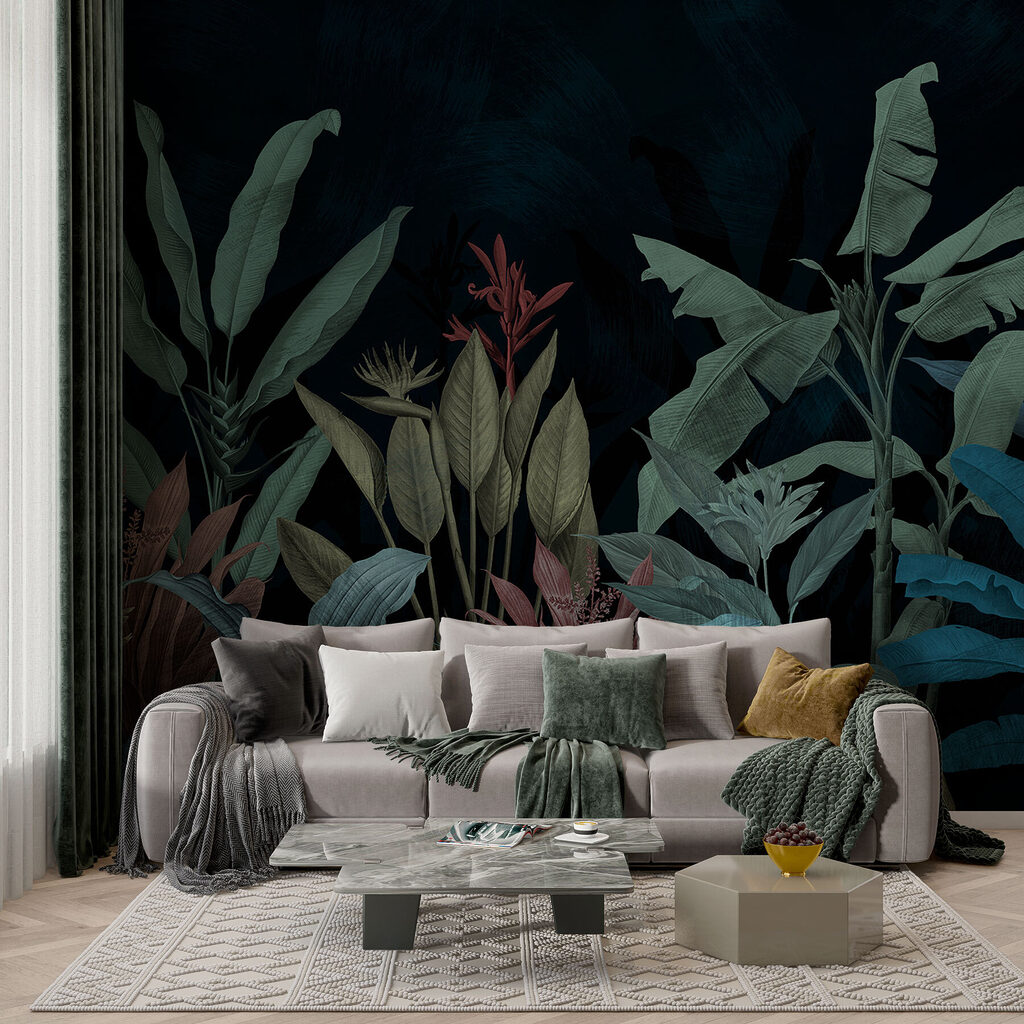 Foglie tropicali su petrolio — ambiente 4