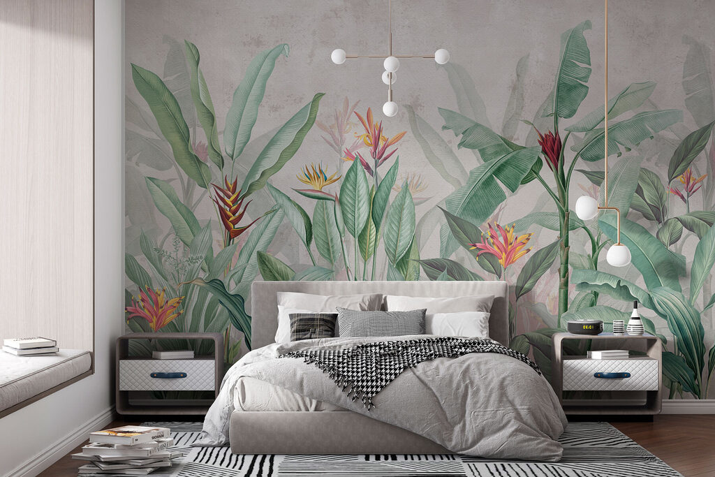 Foglie tropicali su petrolio — ambiente 3